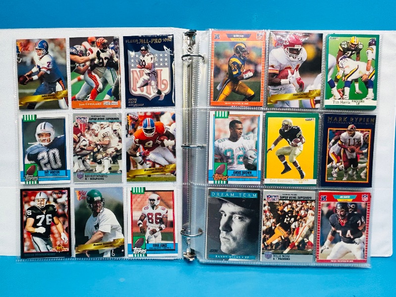 Photo 1 of 025009…  final sale no returns/refunds- 360 mixed football cards in binder