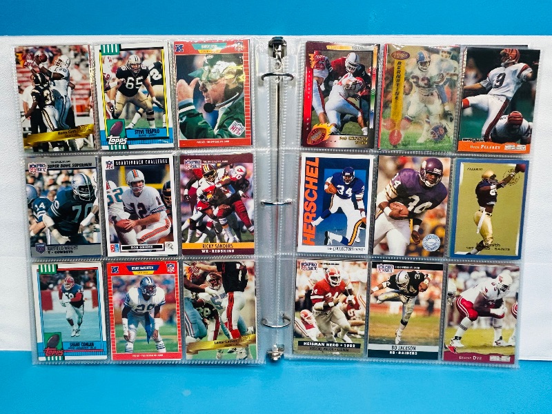 Photo 1 of 025009…  final sale no returns/refunds- 360 mixed football cards in binder