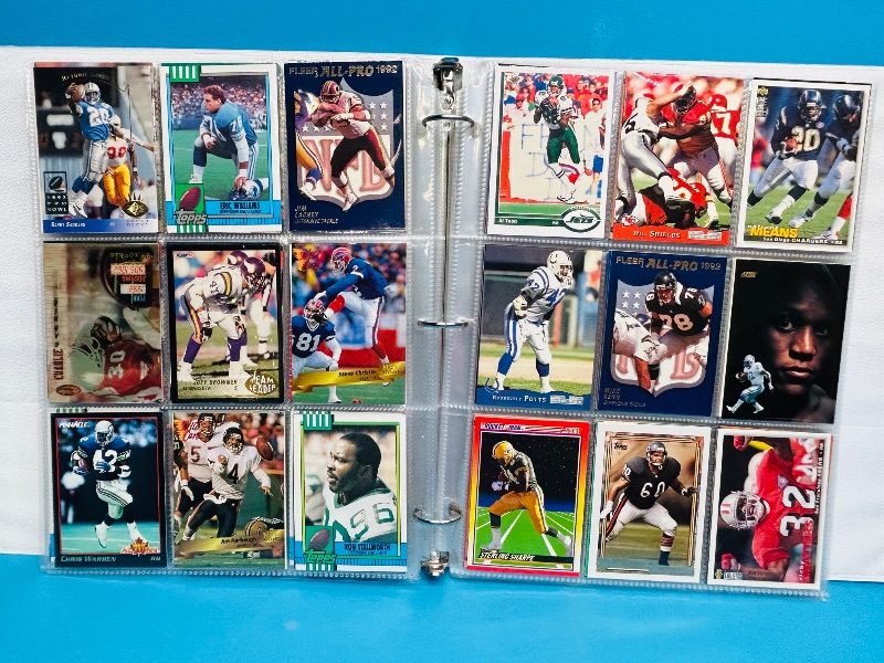 Photo 1 of 025009…  final sale no returns/refunds- 360 mixed football cards in binder