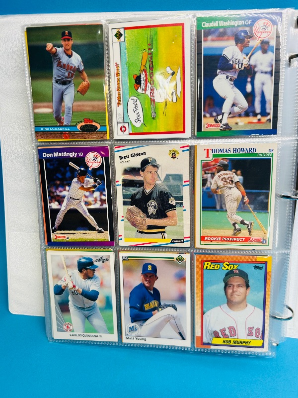Photo 1 of 025010…  final sale no returns/refunds- 360 mixed baseball cards in binder