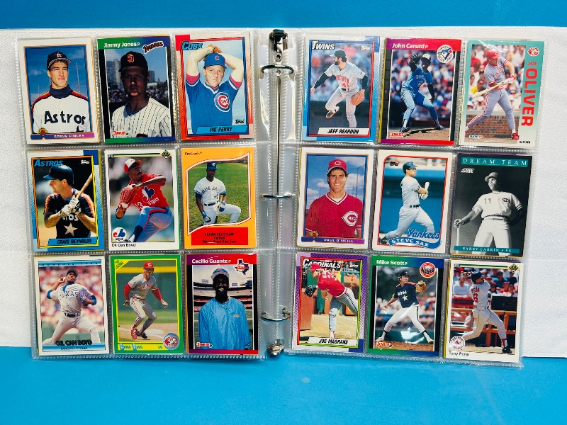 Photo 1 of 025010…  final sale no returns/refunds- 360 mixed baseball cards in binder