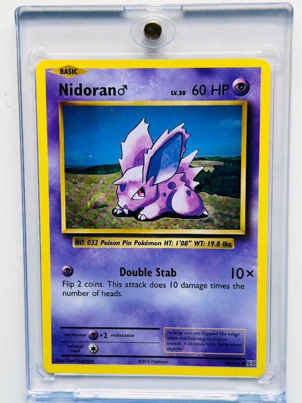 Photo 1 of 025045…Nidoran  Pokémon card in hard plastic case