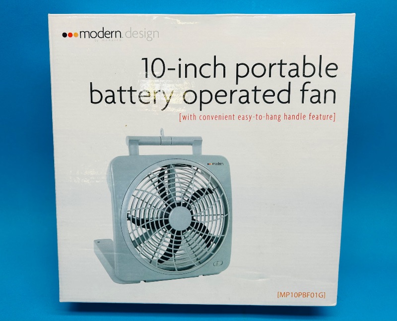 Photo 1 of 025051…10” portable battery operated fan