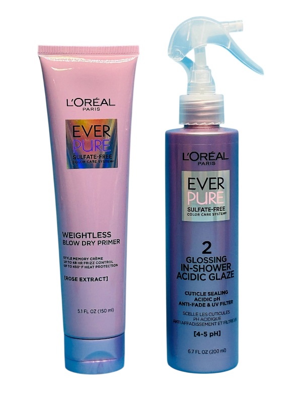 Photo 1 of 025054…L’Oreal ever pure blow dry primer and glossing glaze 