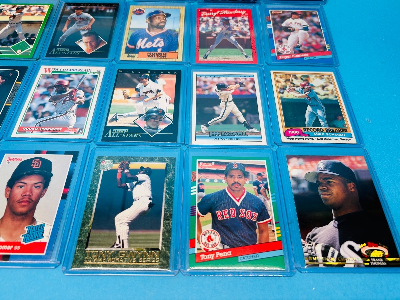Photo 1 of 025085…final sale no returns/refunds-24 baseball cards in hard plastic sleeves 