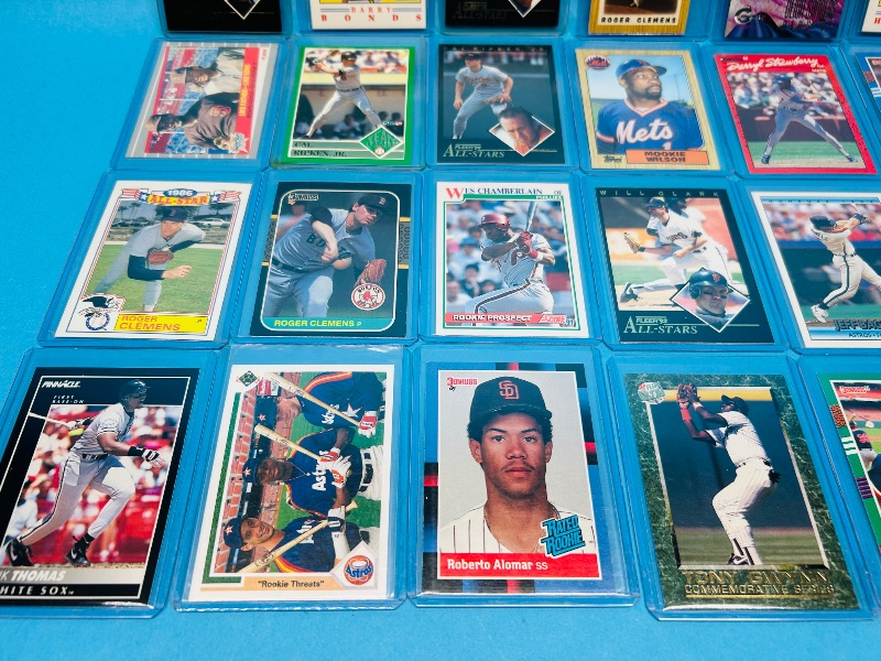 Photo 1 of 025085…final sale no returns/refunds-24 baseball cards in hard plastic sleeves 