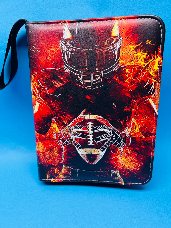 Photo 1 of 025087… final sale no returns/refunds-160 mixed football cards(many 3-D) in binder