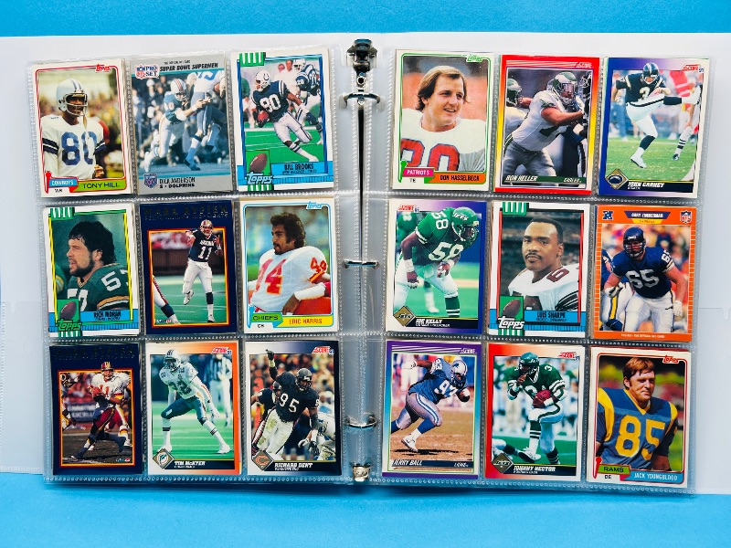 Photo 1 of 025088… final sale no returns/refunds-360 mixed football cards in binder