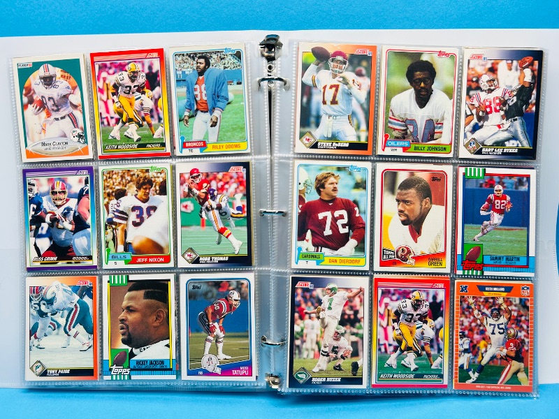 Photo 1 of 025088… final sale no returns/refunds-360 mixed football cards in binder