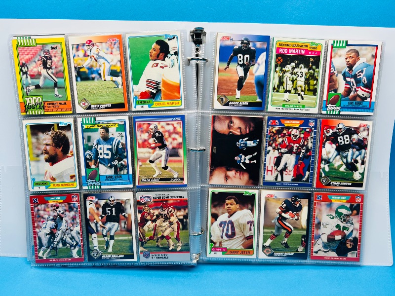 Photo 1 of 025088… final sale no returns/refunds-360 mixed football cards in binder