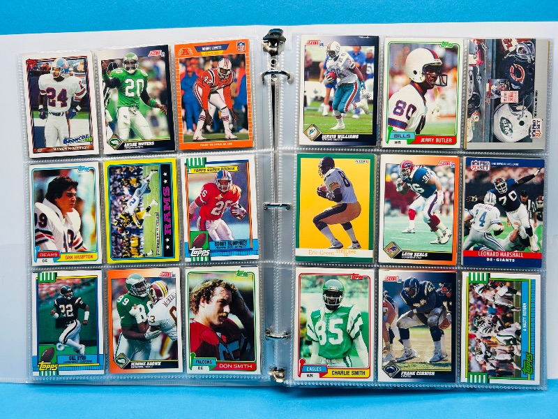 Photo 1 of 025088… final sale no returns/refunds-360 mixed football cards in binder