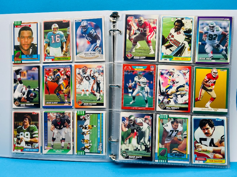 Photo 1 of 025088… final sale no returns/refunds-360 mixed football cards in binder
