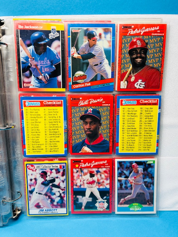Photo 1 of 025103…final sale no returns/refunds -162 mixed baseball cards in binder