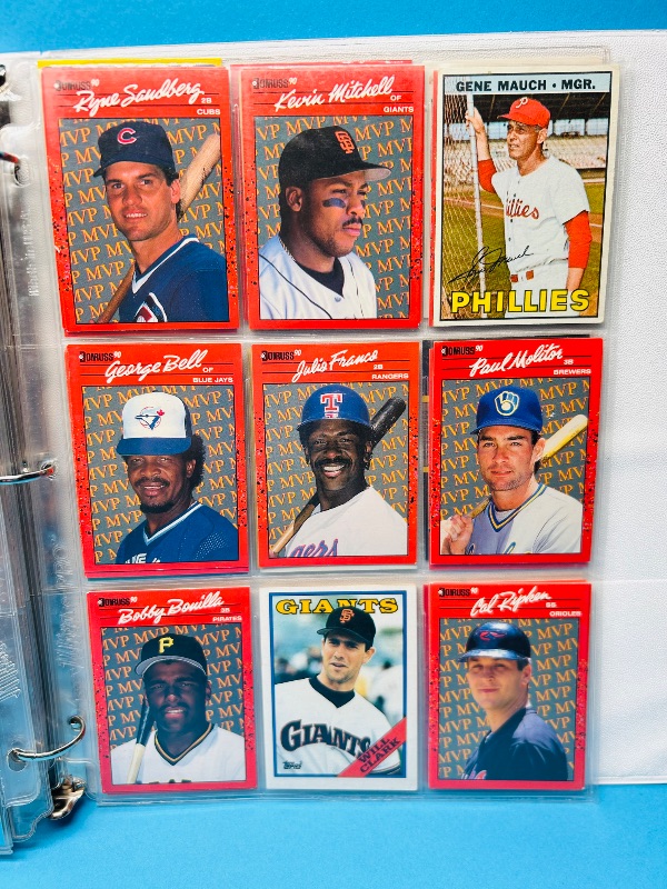 Photo 1 of 025103…final sale no returns/refunds -162 mixed baseball cards in binder