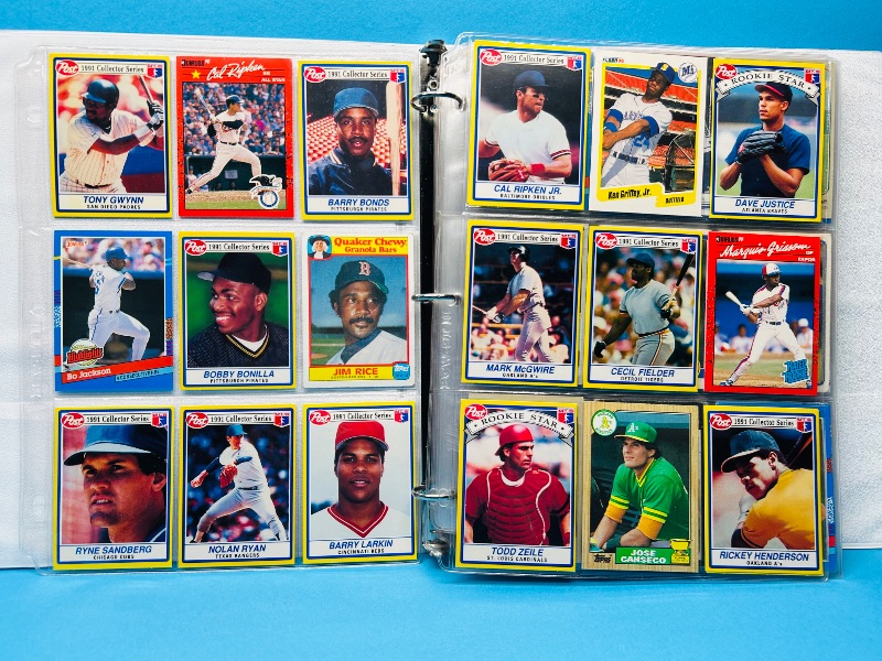 Photo 1 of 025103…final sale no returns/refunds -162 mixed baseball cards in binder