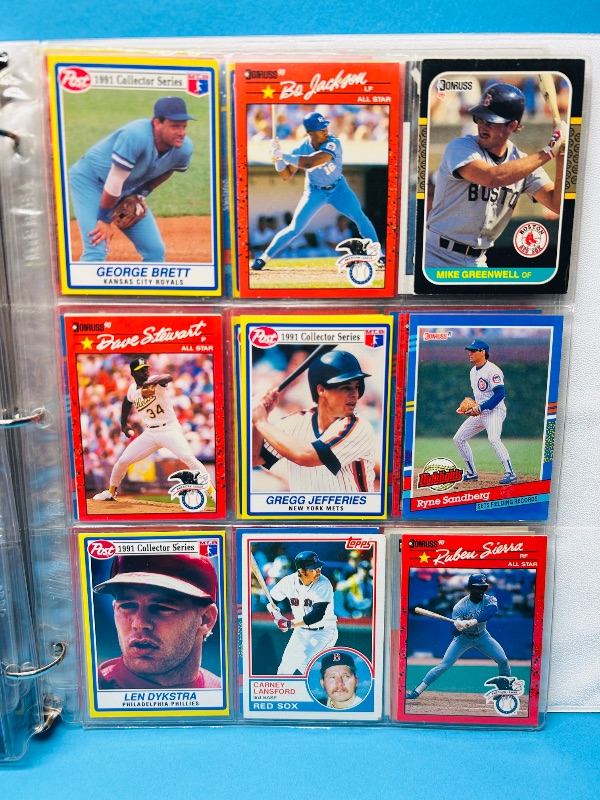 Photo 1 of 025103…final sale no returns/refunds -162 mixed baseball cards in binder