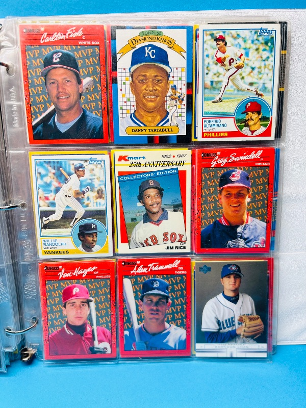 Photo 1 of 025103…final sale no returns/refunds -162 mixed baseball cards in binder