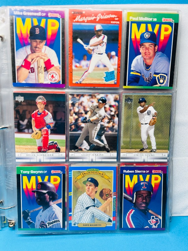 Photo 1 of 025103…final sale no returns/refunds -162 mixed baseball cards in binder