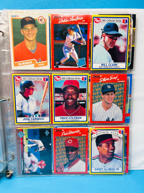 Photo 1 of 025103…final sale no returns/refunds -162 mixed baseball cards in binder