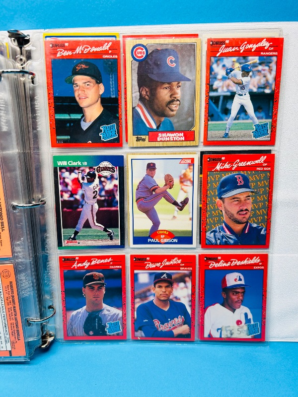 Photo 1 of 025103…final sale no returns/refunds -162 mixed baseball cards in binder