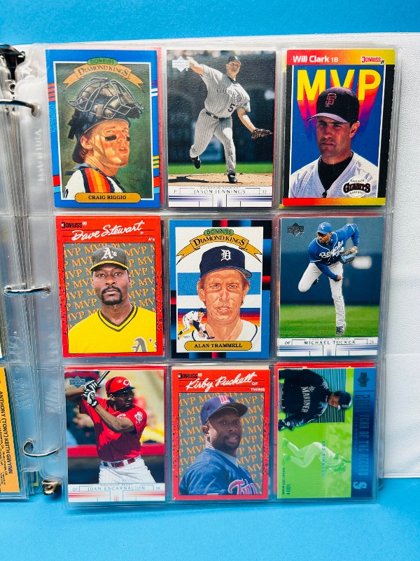 Photo 1 of 025103…final sale no returns/refunds -162 mixed baseball cards in binder
