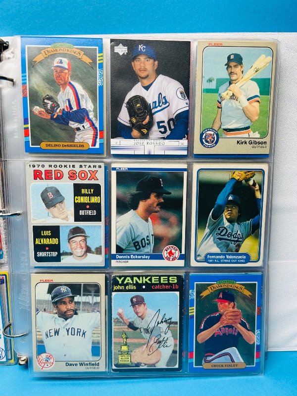 Photo 1 of 025103…final sale no returns/refunds -162 mixed baseball cards in binder