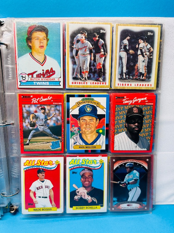 Photo 1 of 025103…final sale no returns/refunds -162 mixed baseball cards in binder