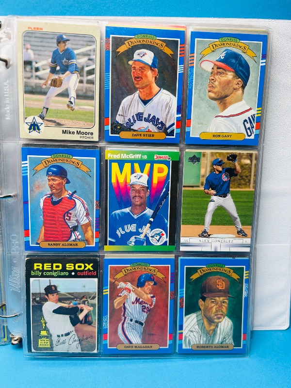 Photo 1 of 025103…final sale no returns/refunds -162 mixed baseball cards in binder