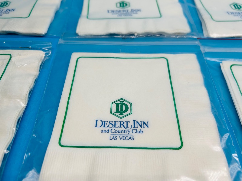 Photo 1 of 025104…80 vintage Desert Inn cocktail napkins 