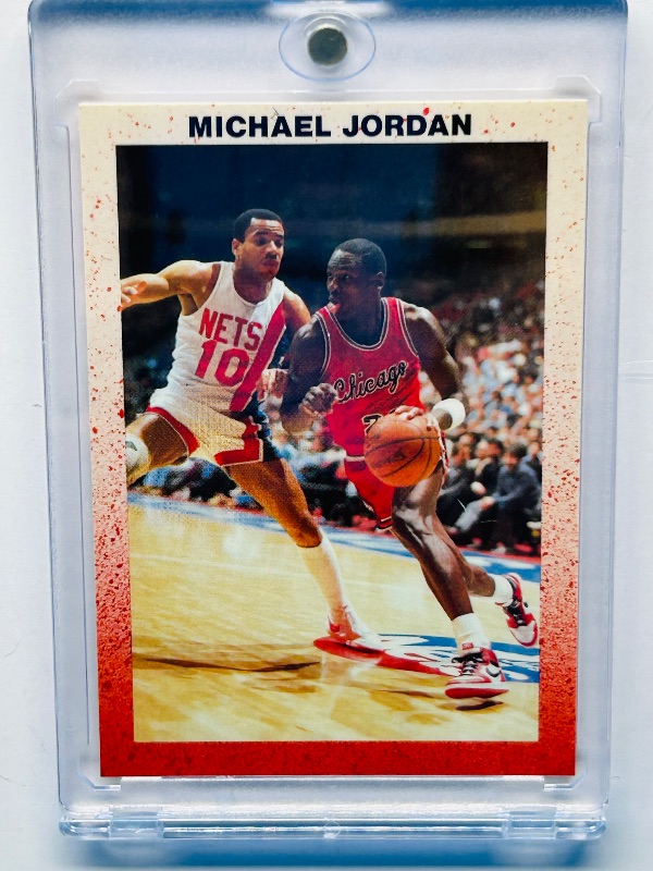 Photo 1 of 025108… Michael Jordan career highlights card  in hard plastic case