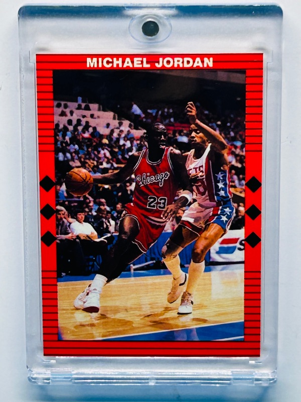 Photo 1 of 025112… Michael Jordan career highlights card in hard plastic case
