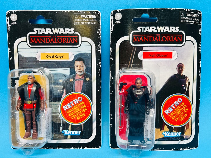 Photo 1 of 025117… Star Wars the Mandalorian retro collection figures