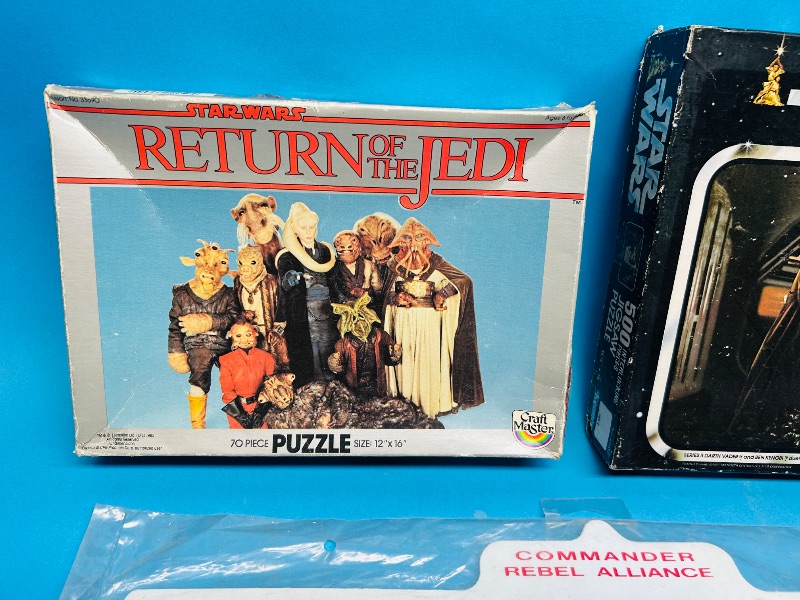 Photo 1 of 025119…vintage Star Wars books, puzzles, figures, etc. missing pieces unknown 