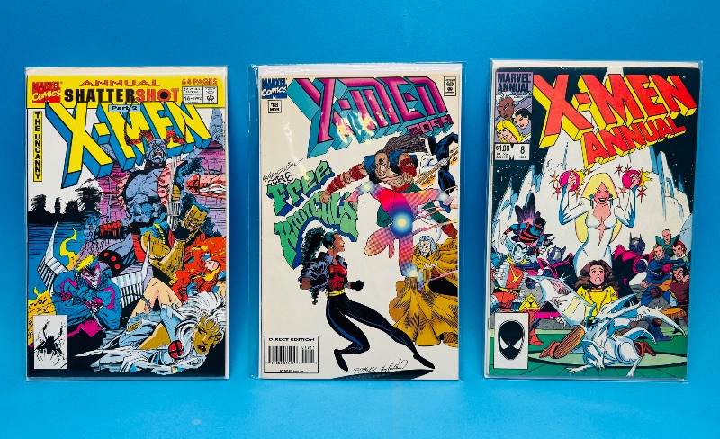 Photo 1 of 025122…3 X-men  comics in plastic sleeves 