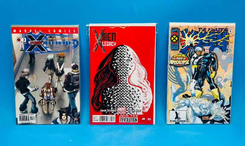 Photo 1 of 025125…3 X-men  comics in plastic sleeves 