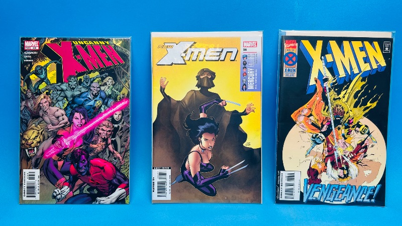 Photo 1 of 025131…3 X-men  comics in plastic sleeves 