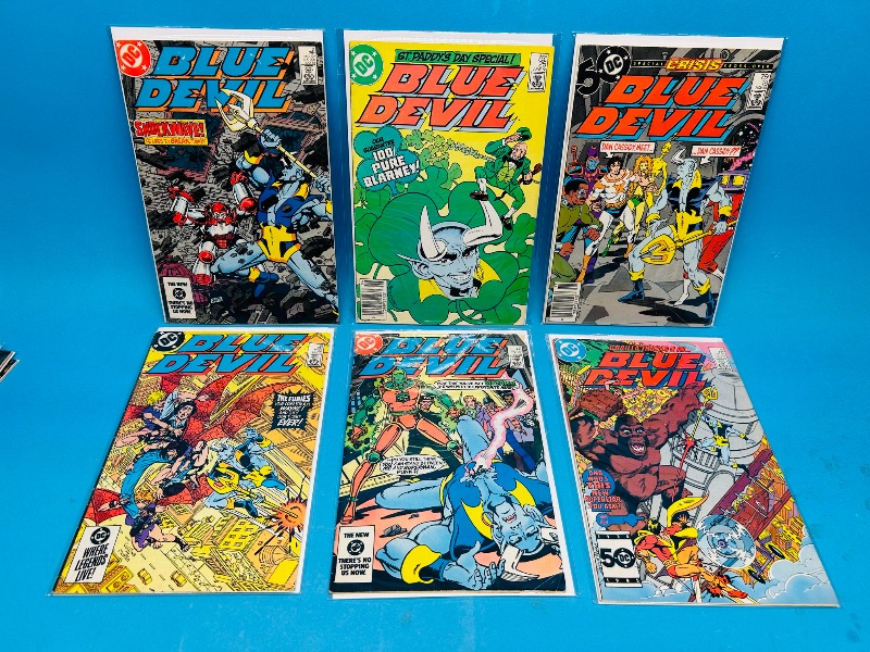 Photo 1 of 025141…6 blue devil  comics in plastic sleeves 