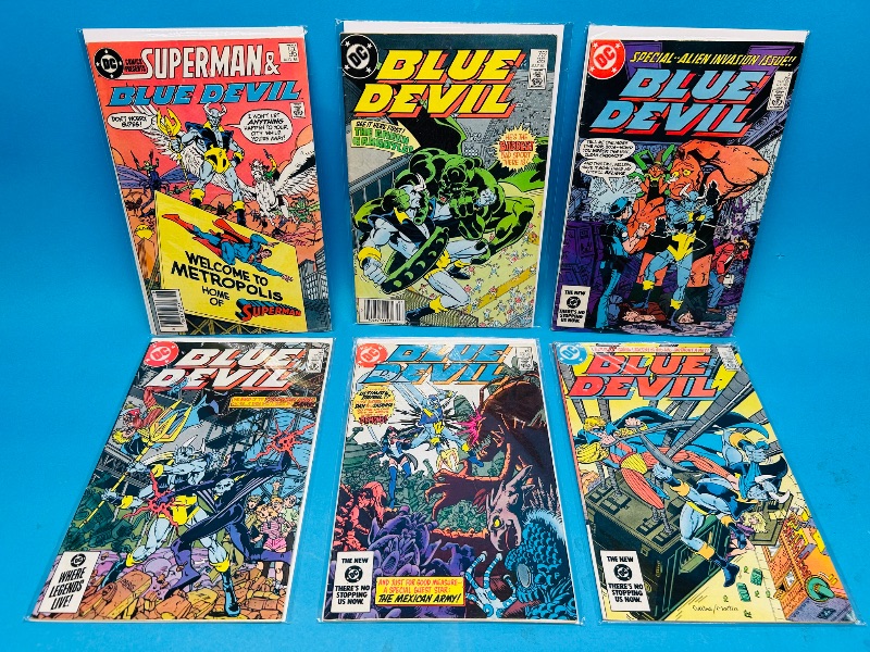 Photo 1 of 025142…6 blue devil  comics in plastic sleeves 