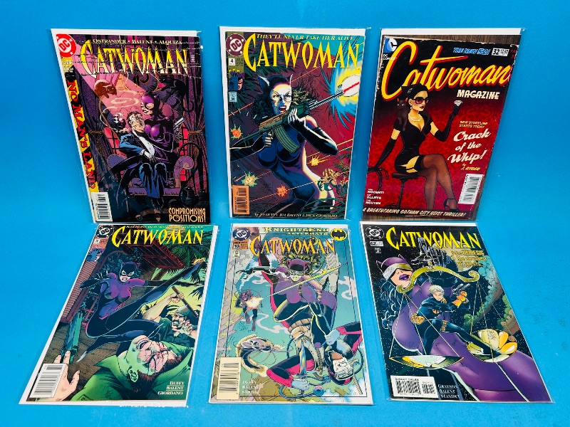 Photo 1 of 025144…6 Catwoman  comics in plastic sleeves 