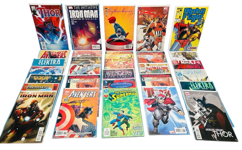 Photo 1 of 025155… final sale no returns/refunds-30 comics in plastic sleeves 