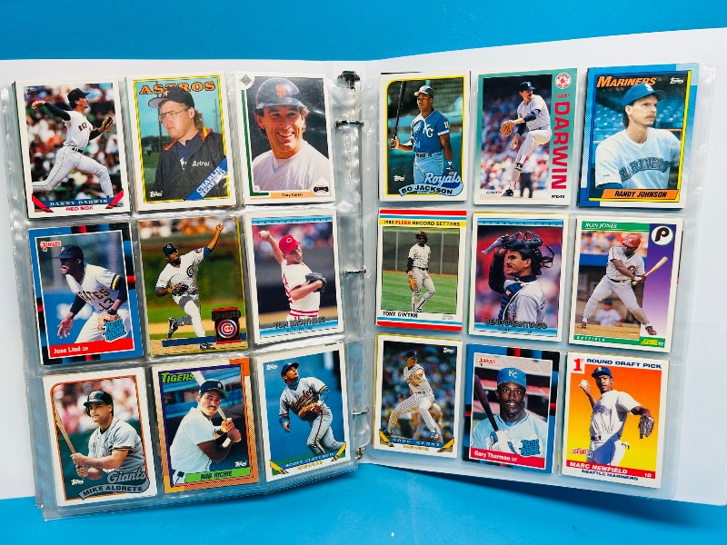 Photo 1 of 025157… final sale no returns/refunds-360 mixed baseball cards in binder 