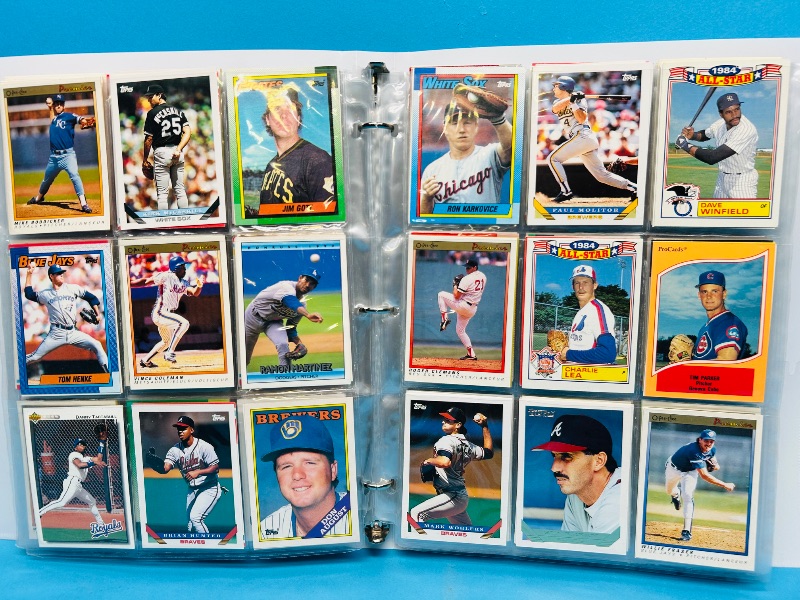 Photo 1 of 025157… final sale no returns/refunds-360 mixed baseball cards in binder 