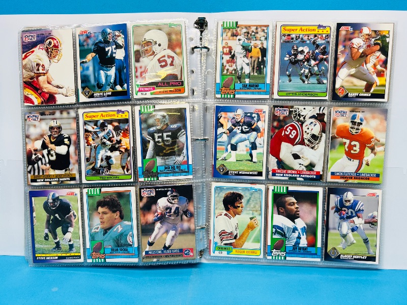 Photo 1 of 025158…  final sale no returns/refunds-360 mixed football cards in binder 