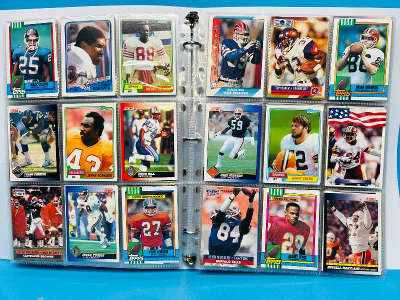 Photo 1 of 025158…  final sale no returns/refunds-360 mixed football cards in binder 