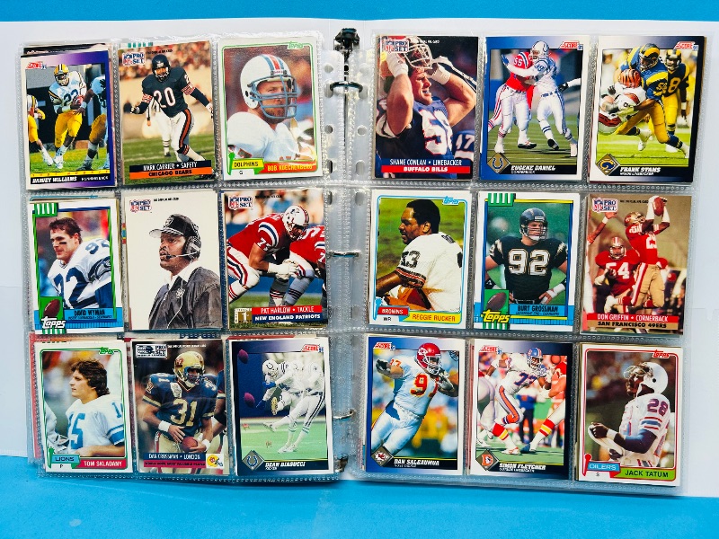 Photo 1 of 025158…  final sale no returns/refunds-360 mixed football cards in binder 