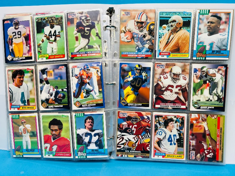 Photo 1 of 025158…  final sale no returns/refunds-360 mixed football cards in binder 
