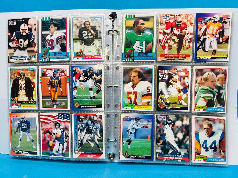 Photo 1 of 025158…  final sale no returns/refunds-360 mixed football cards in binder 