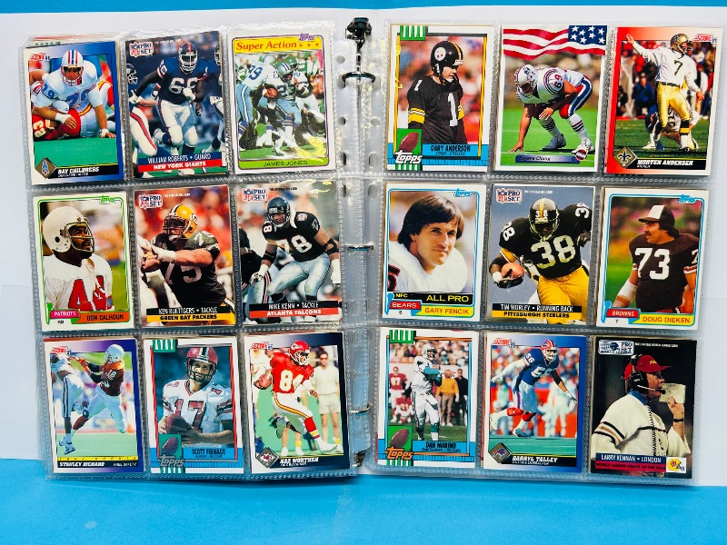 Photo 1 of 025158…  final sale no returns/refunds-360 mixed football cards in binder 