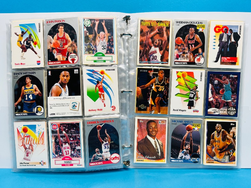 Photo 1 of 025159…  final sale no returns/refunds-270 mixed basketball cards in binder 