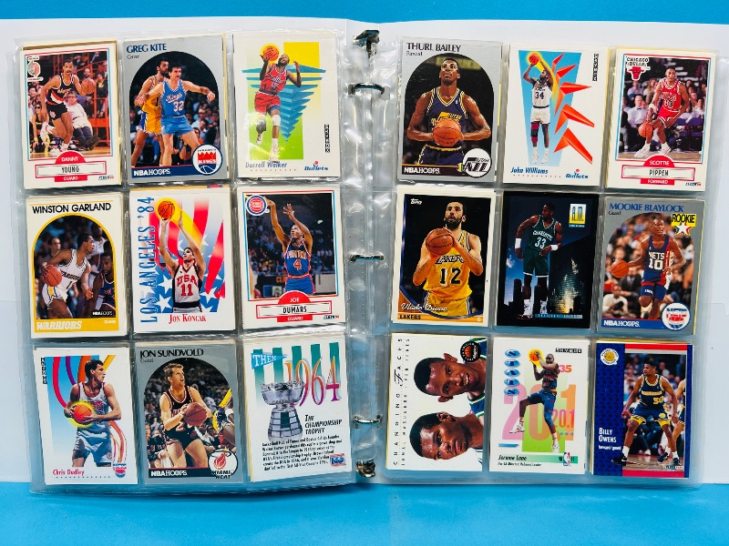 Photo 1 of 025159…  final sale no returns/refunds-270 mixed basketball cards in binder 